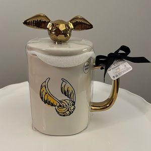 Harry Potter Rae Dunn The Golden Snitch Mug NWT